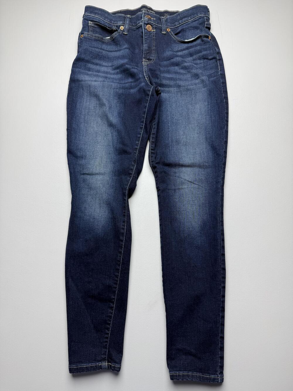 Lucky Brand Ava Jeans Womens 12/31 Blue Med Wash Mid Rise Skinny Stretch Denim